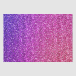 Sparkly Purple and Pink Gradient Glitter  Tissue Paper