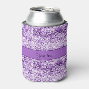 Sparkly Purple Glitter Can Cooler