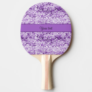 Sparkly Purple Glitter Ping Pong Paddle