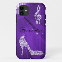 Sparkly Purple/ Lilac Music Note & Stiletto Heel