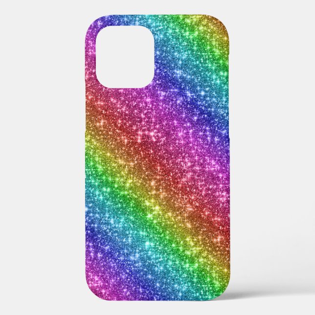 Sparkly Rainbow Glitter Case-Mate iPhone Case (Back)