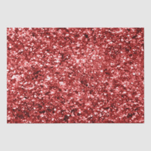 Sparkly Red Holiday Christmas Glitter Tissue Paper