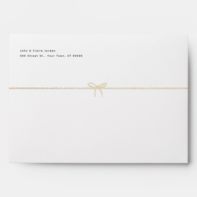 Sparkly Ribbon Envelope (Front)