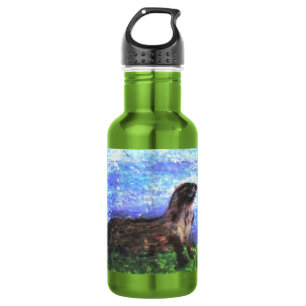 Sparkly River Otter Cute Animal 532 Ml Water Bottle
