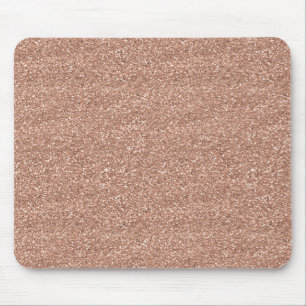 Sparkly Shiny Glitter Rose Gold Mouse Mat
