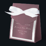 Sparkly Silver Rings & Burgandy Wedding Favour Box<br><div class="desc">Elegant modern sparkly Wedding Favour Box with a classy romantic shiny wedding rings with diamond hearts and a beautiful burgandy gradient on a pretty silver background. Sophisticated, classy design for your special day. All text, font and font colour is fully customisable to meet your requirements. If you need help to...</div>