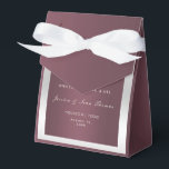 Sparkly Silver Rings & Burgandy Wedding Favour Box<br><div class="desc">Elegant modern sparkly Wedding Favour Box with a classy romantic shiny wedding rings with diamond hearts and a beautiful burgandy gradient on a pretty silver background. Sophisticated, classy design for your special day. All text, font and font colour is fully customisable to meet your requirements. If you need help to...</div>