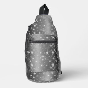 Sparkly Silver Sling Bag