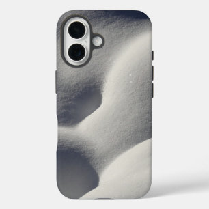 Sparkly Snow Mounds Abstract Nature iPhone 16 Case