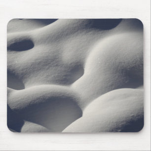 Sparkly Snow Mounds Abstract Nature Mouse Mat