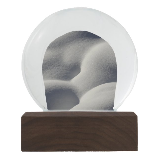 Sparkly Snow Mounds Abstract Nature Photography Globe (Front)
