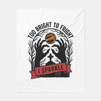Sparkly Spooky Hands Vintage Halloween Graphic_1 Fleece Blanket