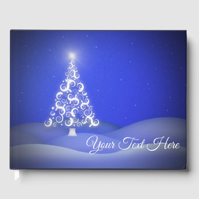 Sparkly Tree Guest Book (Front)