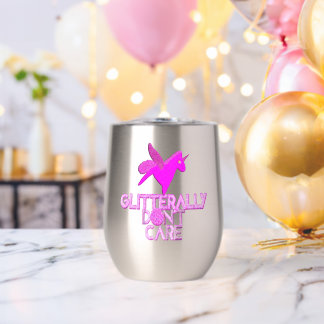 Sparkly unicorn glitter pegasus don't care