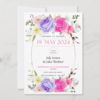 Sparks Fly Soiree Wedding Online Invitation