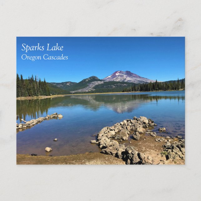 Sparks Lake, Bend, Oregon Postcard (Front)