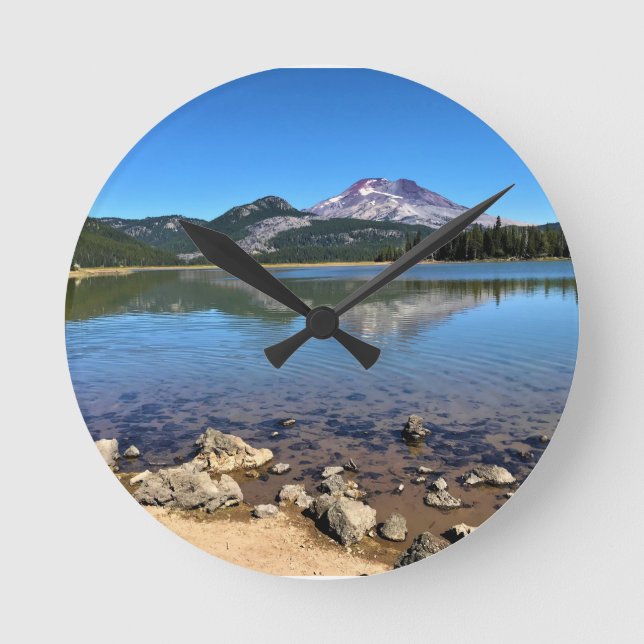 Sparks Lake, OR Round Clock (Front)