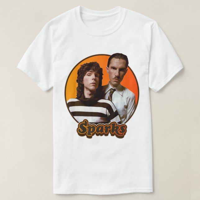 Sparks Retro Sparks Band Tribute   T-Shirt (Design Front)