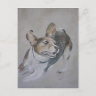 Sparky Dog: Running Postcard