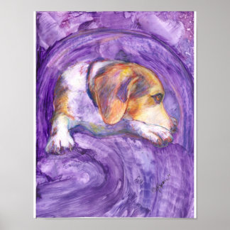 Sparky Dog: The Pensive Pup Poster