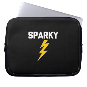 Sparky Funny Saying Sarcastic Novelty Electrician Laptop Sleeve