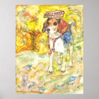 Sparky goes to medical school poster