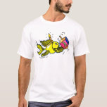 Sparky Hanuka Fish - Comic Cure Drawing Gift T-Shirt<br><div class="desc">"Hanukkah Fish" is a gorgeous comic Gift. Sparky yellow fish is holding a dreidel and wearing a candle-like crown :) Its a perfect gift for a perfect Hanukkah. This gorgeous gift is featured in a range of matching gifts such as: Greeting Cards, Post Cards, US postage stamps, T-shirts, Tea/Coffee Mugs,...</div>