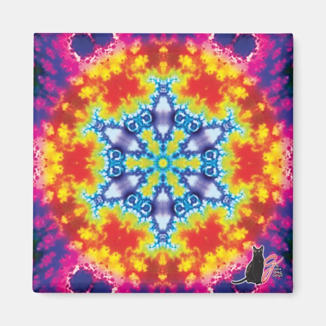 Sparky Kaleidoscope Magnet (Front)