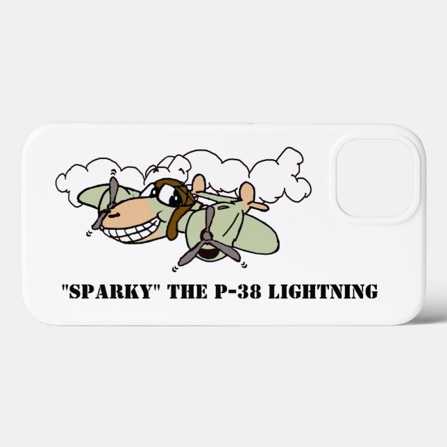Sparky, the P-38 Lightning Case-Mate iPhone Case (Back (Horizontal))