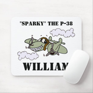 Sparky the P-38 Mouse Mat