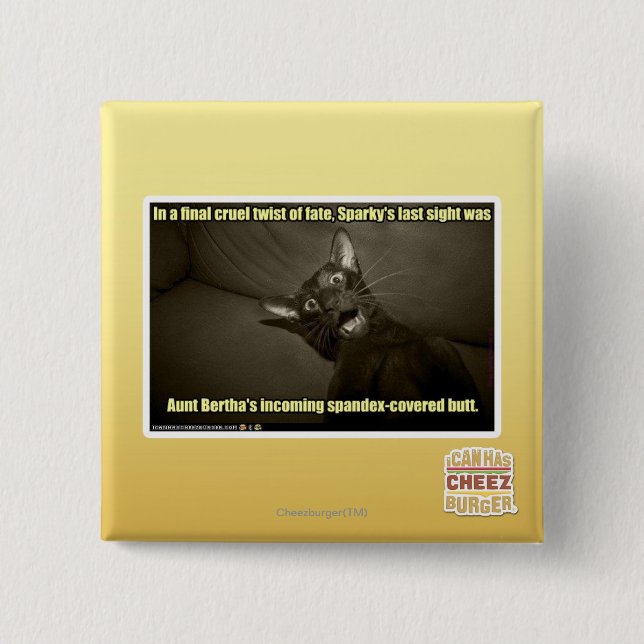 Sparky's last sight 15 cm square badge (Front)