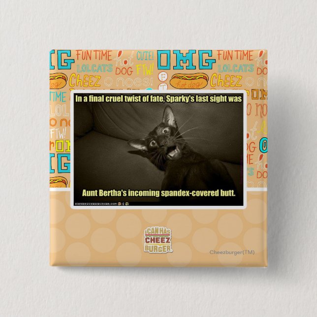 Sparky's last sight 15 cm square badge (Front)