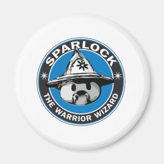 Sparlock the Warrior Wizard Magnet