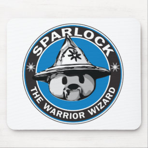 Sparlock the Warrior Wizard Mouse Mat