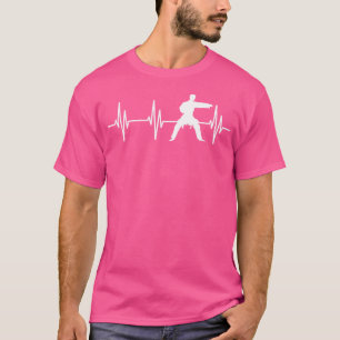 Sparring Athlete Black Belt Heartbeat Martial Arti T-Shirt