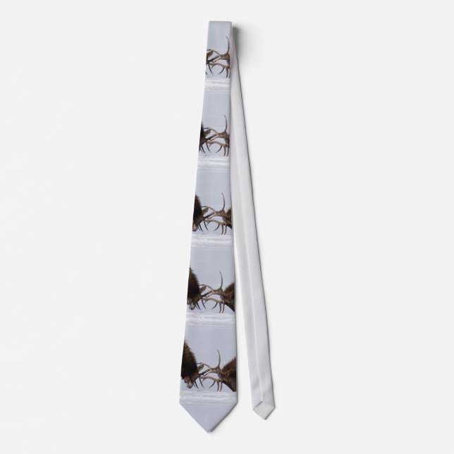 Sparring Elk Necktie (Front)