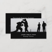 Sparring Match, Boxer, Boxing Trainer Business Card (Front/Back)