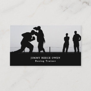 Sparring Match, Boxer, Boxing Trainer Business Card