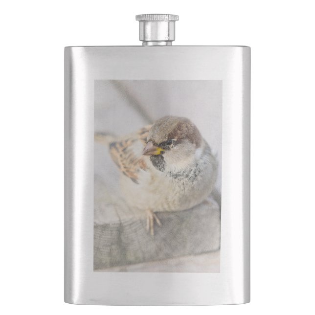 Sparrow - After The Transatlantic Hip Flask (Front)