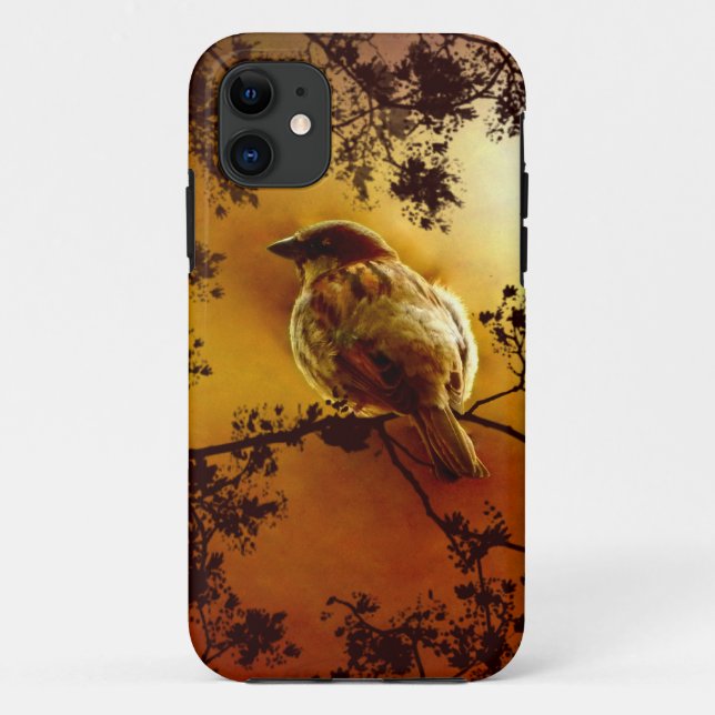 Sparrow At Sunset iPhone SE/5/5s Case (Back)