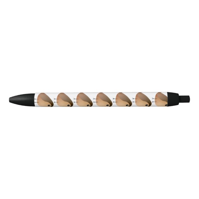 Sparrow Bird Cartoon  Black Ink Pen (Front)