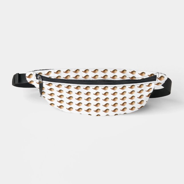 Sparrow Bird Cartoon   Bum Bags (Front)