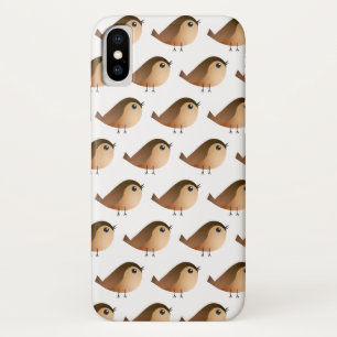 Sparrow Bird Cartoon  iPhone X Case