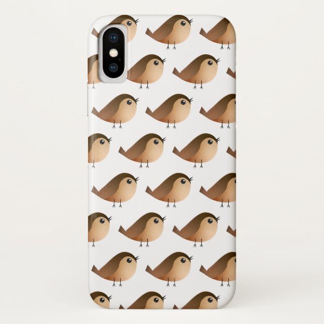 Sparrow Bird Cartoon  Case-Mate iPhone Case (Back)