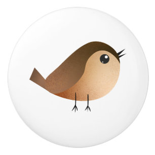 Sparrow Bird Cartoon Ceramic Knob