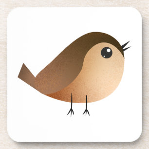 Sparrow Bird Cartoon Coaster