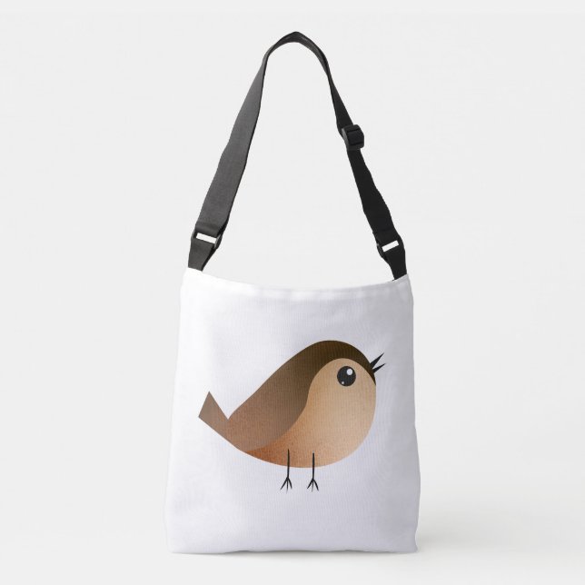 Sparrow Bird Cartoon  Crossbody Bag (Front)
