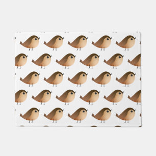 Sparrow Bird Cartoon Doormat