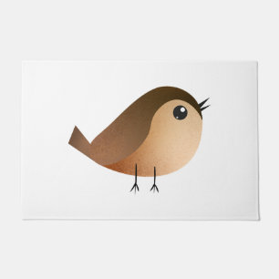 Sparrow Bird Cartoon Doormat