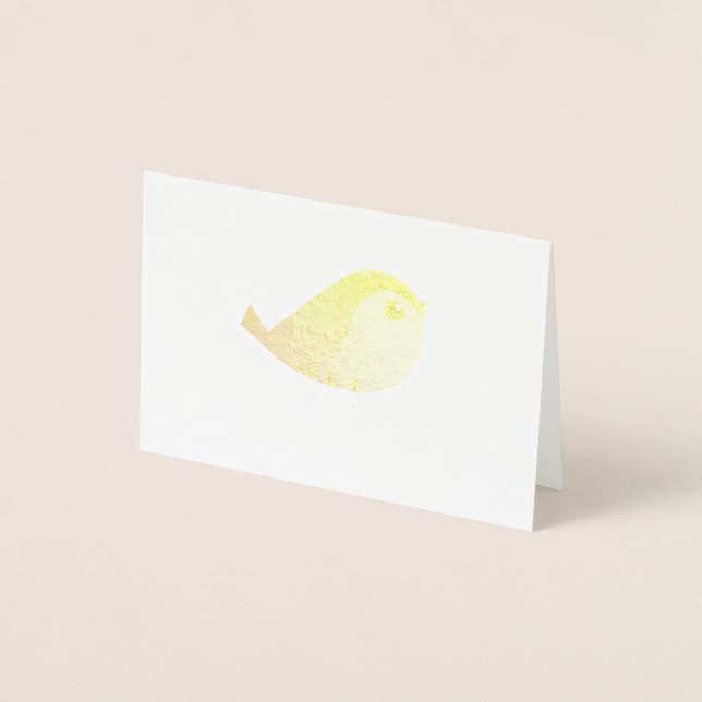 Sparrow Bird Cartoon   Foil Card (Front)